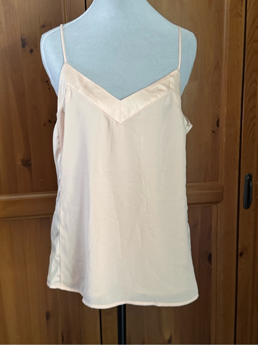 Banana Republic Light Pink Camisole-Lined-Adjustable Straps Side Zip Size 8